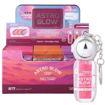 Astro Glow Shimmer Lip Oil Keychain (12 units)