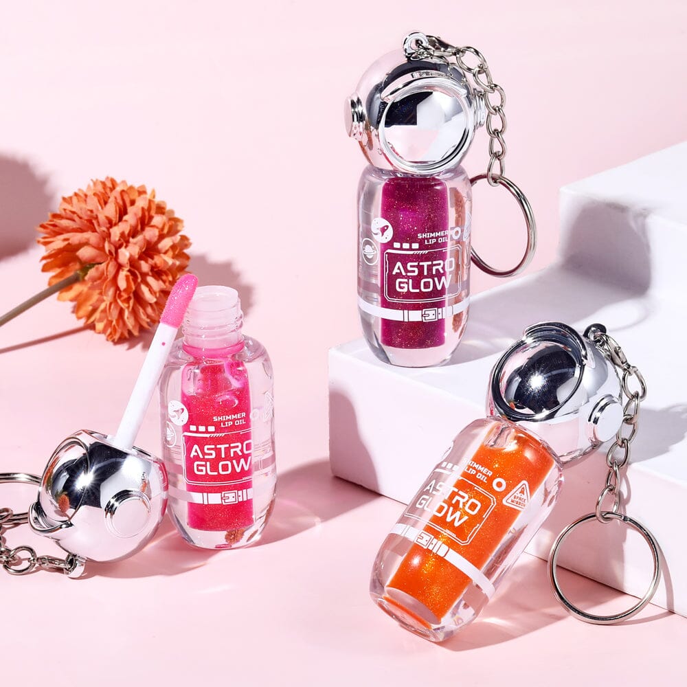 Astro Glow Shimmer Lip Oil Keychain (12 units