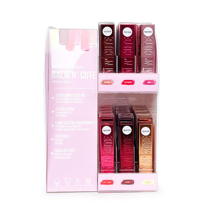 Balm N' Cute Lip Balm Display Set 36PC + Free Testers 6PC (1 unit)