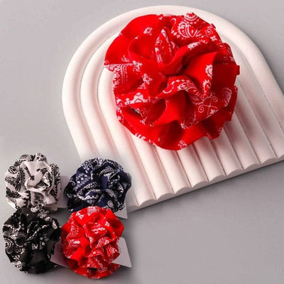 Bandana Ruffled Flower Claw Clip 10544 (12 units)