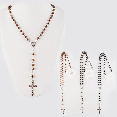 Bead Guadalupe Necklace 1478BR (12 units)