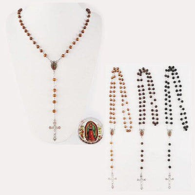 Bead Guadalupe Necklace 1810BR (12 units)