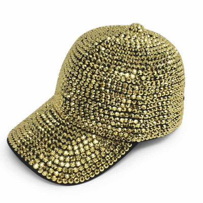Black Baseball Cap with Stone Gold (1 unit)
