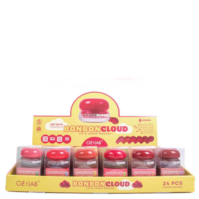 BonBon Cloud Soft Matte Lip Cheek Mousse (24 units)