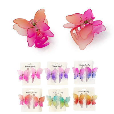 Butterfly 2PC Hair Jaw Clip 11254 (12 units)