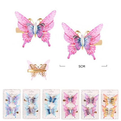 Butterfly 2PC Hair Pin Set 10836M (12 units)