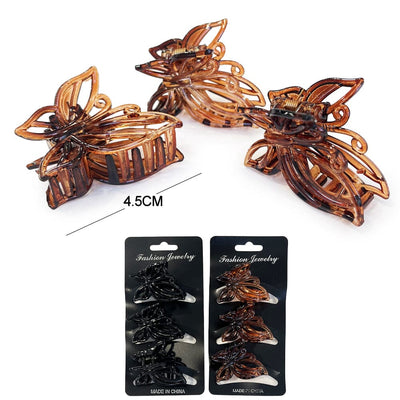 Butterfly 3PC Hair Jaw Clip Set 11399 (12 units)