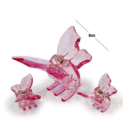 Butterfly 3PC Jaw Clip Set 9802 (12 units)