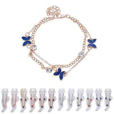 Butterfly Anklet 0152R (12 units)