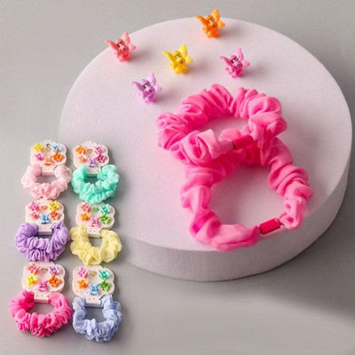 Butterfly Claw Scrunchie Set 0473 (12 units)
