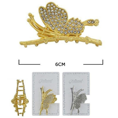 Butterfly Hair Jaw Clip 10087GS ( 12 units)