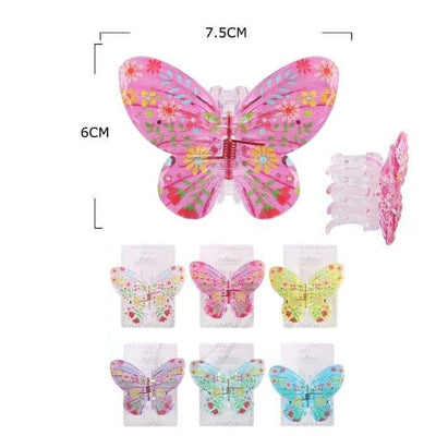 Butterfly Hair Jaw Clip 10882M (12 units)