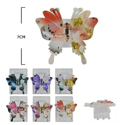 Butterfly Hair Jaw Clip 10948M (12 units)