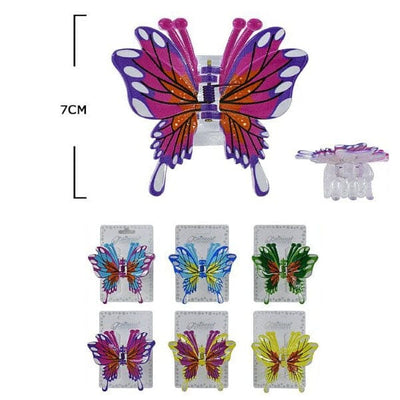 Butterfly Hair Jaw Clip 11030M (12 units)