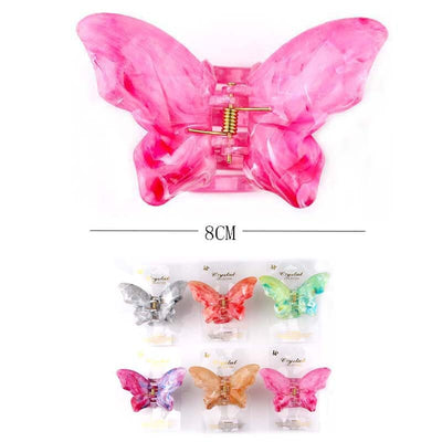 Butterfly Hair Jaw Clips 3586 (12 units)