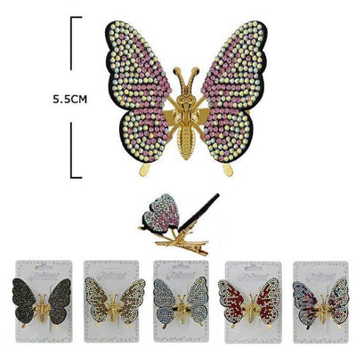 Butterfly Hair Pin 10726M (12 units)