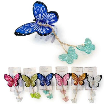 Butterfly Jaw Clips 2061 (12 units)
