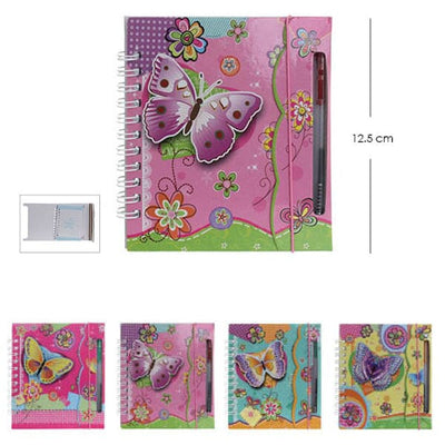 Butterfly Notebook With Pen 2124 (12 units)