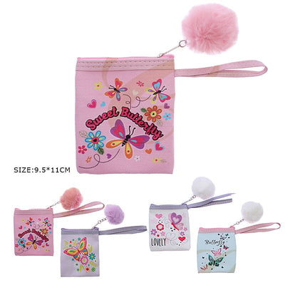 Butterfly Printed Coin Purse 0534R (12 units)