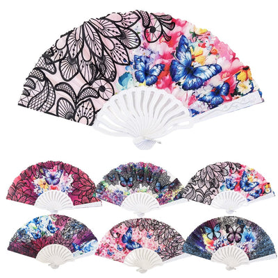 Butterfly Printed Fan 11291 (12 units)
