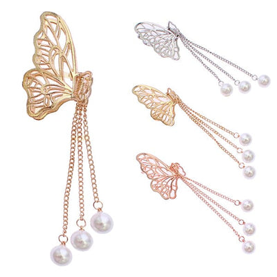Butterfly Shape Hair Jaw Clips 0483GS (12 units)