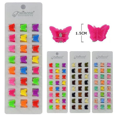 Butterfly Shape Mini Jaw Clip 70168M (12 units)