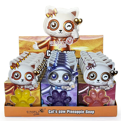 Cat's Paw Natural Soap Set A - Pineapple, Pitaya, Grape (18 units)