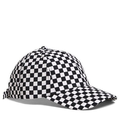 Checkered Baseball Cap 100% Cotton 531 Black (1 unit)