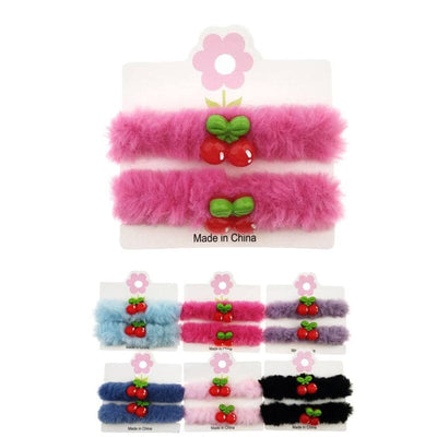 Cherry 2PC Hair Tie 13784 (12 units)