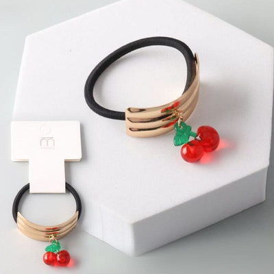 Cherry Charm Bar Hair Tie 10124 (12 units)