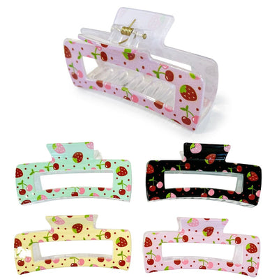 Cherry Hair Jaw Clip 11116 (12 units)