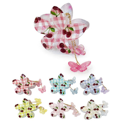 Cherry Hair Jaw Clip 11162 (12 units)