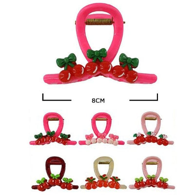 Cherry Hair Jaw Clip 11181M (12 units)