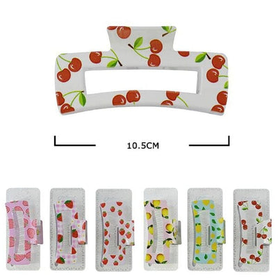 Cherry Hair Jaw Clip 11185M (12 units)
