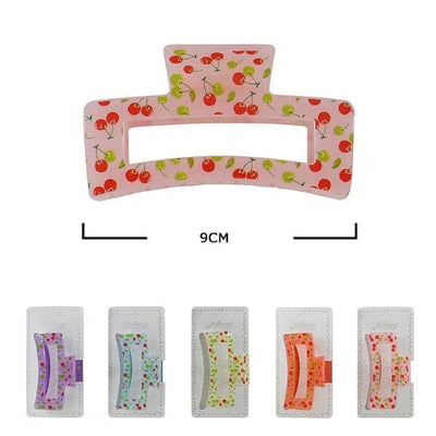 Cherry Hair Jaw Clip 11195M (12 units)