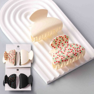 Cherry Hourglass Claw Clips Set 11035 (12 units)