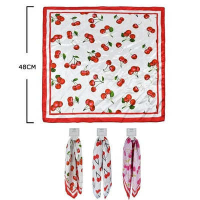 Cherry Printed Multi Use Scarf 10696M (12 units)