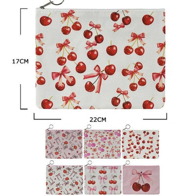 Cherry Printed Pouch Bag 73376 (12 units)