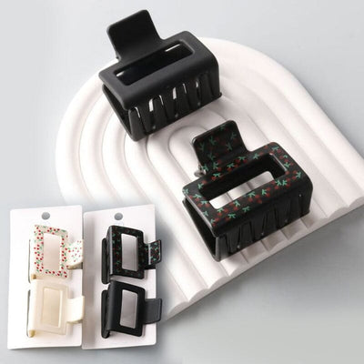 Cherry Rectangle Claw Clips Set 11036 (12 units)