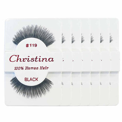 Christina 100% Human Hair Eyelashes #19 (12 units)