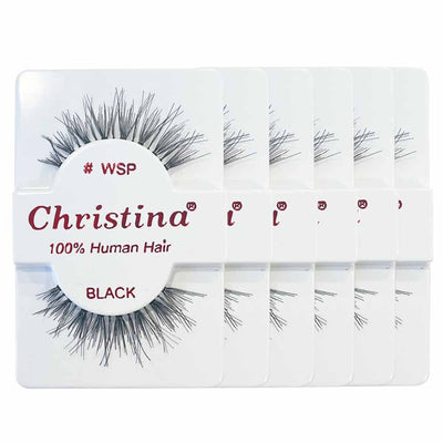 Christina 100% Human Hair Eyelashes #WSP (12 units)