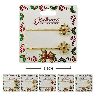 Christmas 2PC Hair Pin Set (12 units)