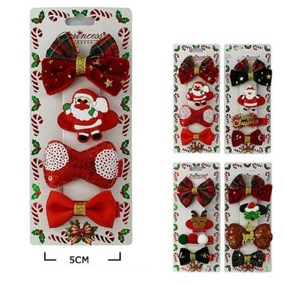 Christmas 4PC Hair Pin Set 9032 (12 units)