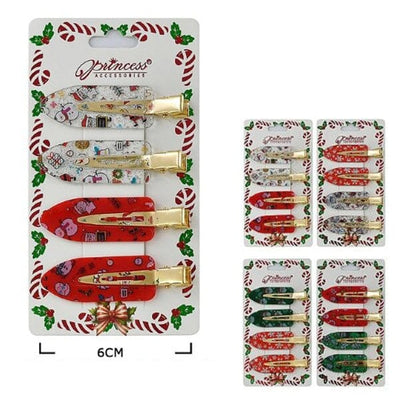 Christmas 4PC Hair Pin Set 9039 (12 units)