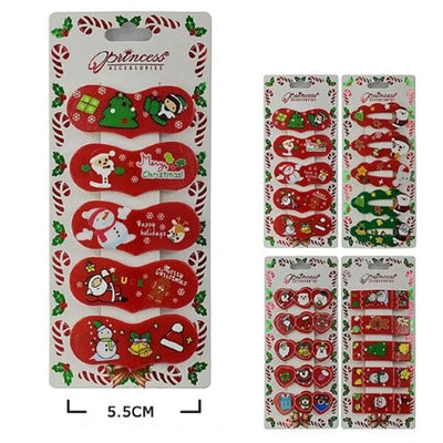 Christmas 5PC Hair Pin Set 9027 (12 units)