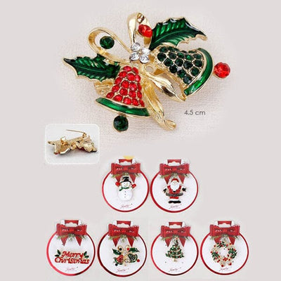 Christmas Assorted Brooch 2412 (12 units)