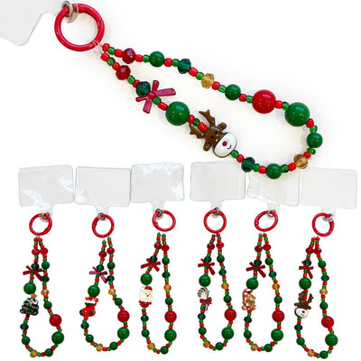 Christmas Beaded Phone Strap 30108 (12 units)