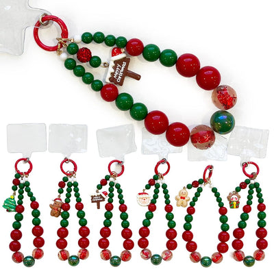 Christmas Beaded Phone Strap 30109 (12 units)