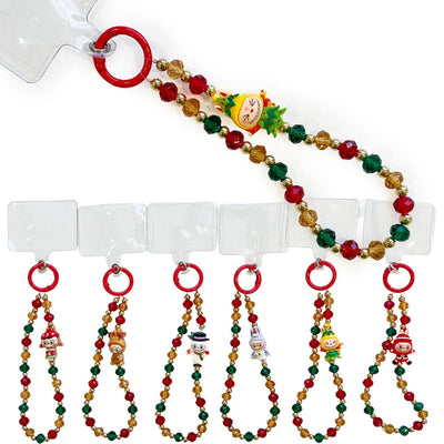 Christmas Beaded Phone Strap 30130 (12 units)