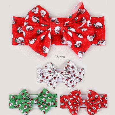 Christmas Bow On Baby Headband 2402 (12 units)